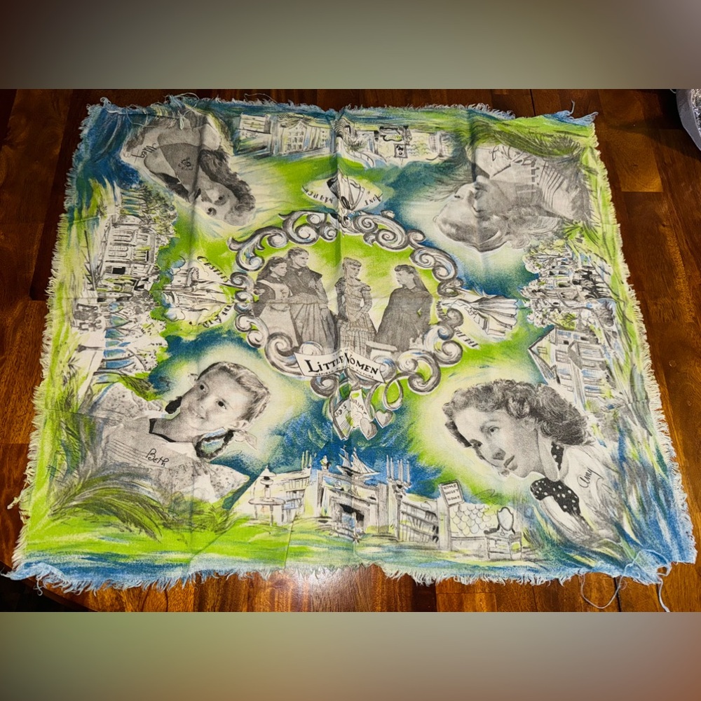 Vintage 40s Scarf Of Little Women